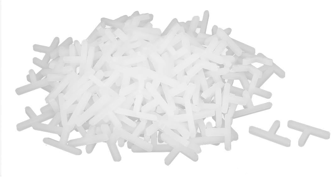 Sourcingmap Wall Floor Tile Plastic T Type Spacer Tiling Tool 3mm White 200pcs