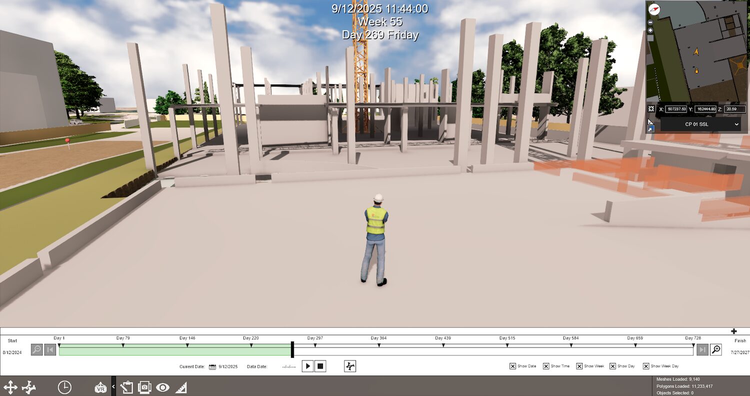 Best Application of Technology 2026 Fuzor 4D Construction Sequencing enabled virtual site walks on the Haleon Innovation Facility. Image: Kier.
